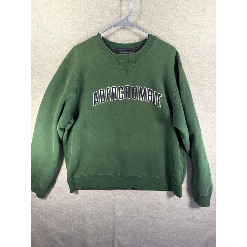 Vintage Abercrombie Green Crewneck Sweatshirt, XL